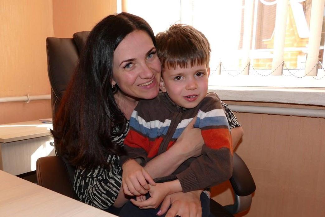 лена с сыном