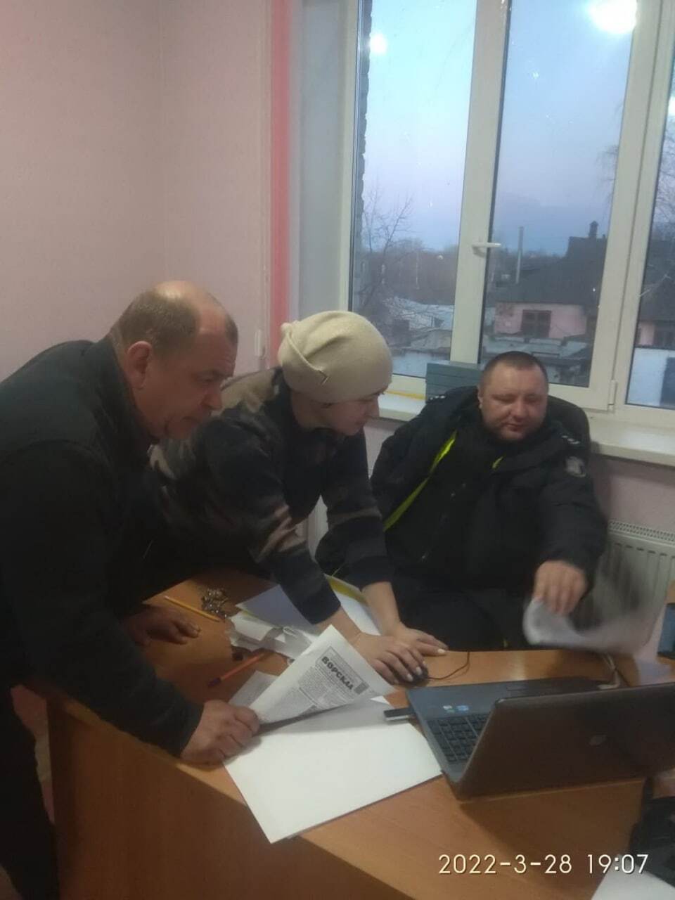 пасюга за бойовим листкоом